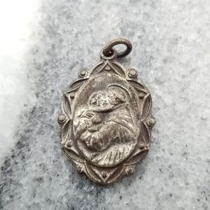 Vintage St. Anthony Religious Pray For Us Pendant / Charm, Unsigned Estate
